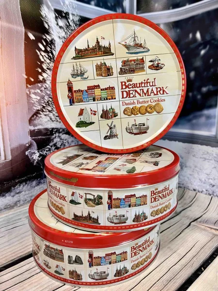 Печиво вершкове Асорті Jacobsens Bakery Beatiful Denmark Danish Butter Cookies подарунковий Бокс 454г - 2
