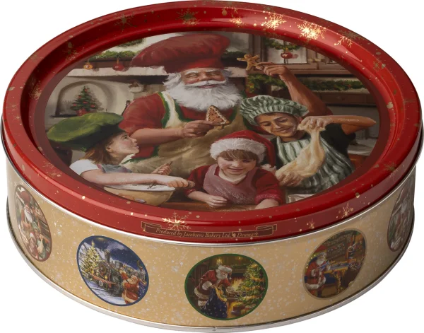 Печиво вершкове Новорічне Cвяткове Jacobsens Bakery Delicious Danish Cookies Santa Family Санта з Родиною Бокс 340г - 1