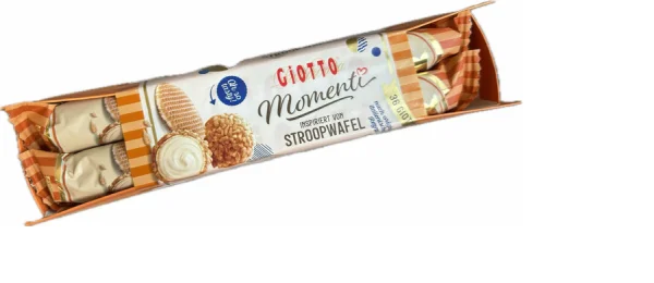 Цукерки шоколад з вафлями Ferrero Giotto Momenti Stroopwafel в карамельному сиропі 154г - 1