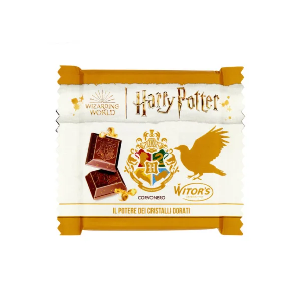 Шоколад молочний з міні-гранулами Witors Harry Potter Corvonero Сила золотих кришталів Герб факультету Рейвенклав 50г - 1
