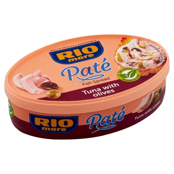 Паштет Тунець Rio Mare Pate fish Spread Tuna with Olives з оливками без консервантів 115г - 1
