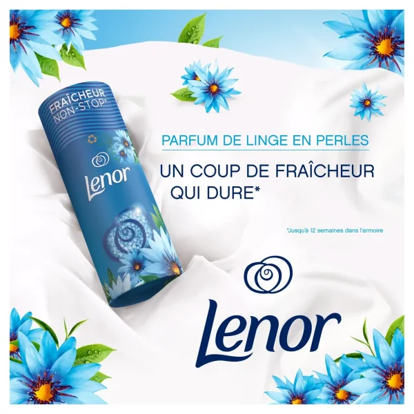 Ароматизатор для прання білизни в гранулах Lenor Envolee dair Zeebries Квітковий Туба 235г - 2
