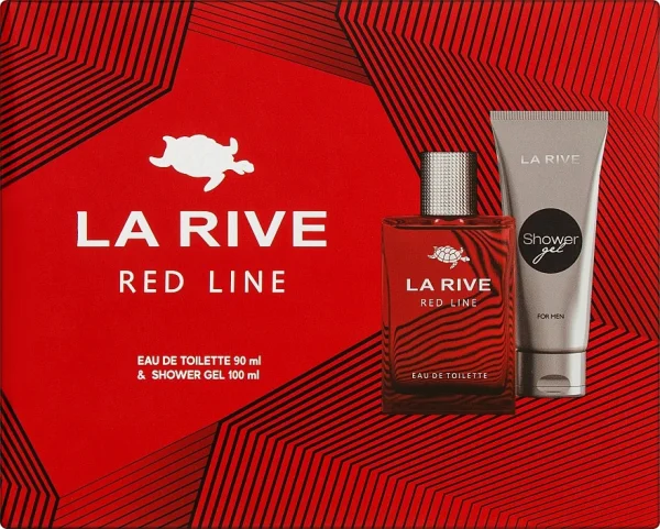 Набір Парфумована вода та Гель для душу La Rive Red Line 4Men eau de Parfum Ред лайн чоловічий 190мл - 1