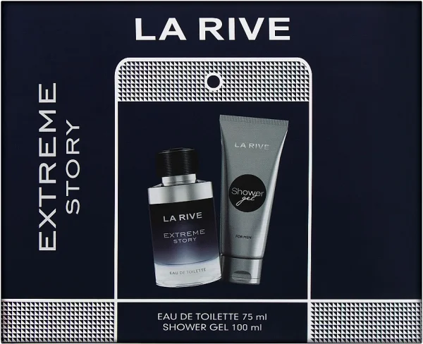 Набір Парфумована вода та Гель для душу La Rive Extreme Story 4Men eau de Toilette Екстрим сторі Азарт чоловічий 175мл - 1
