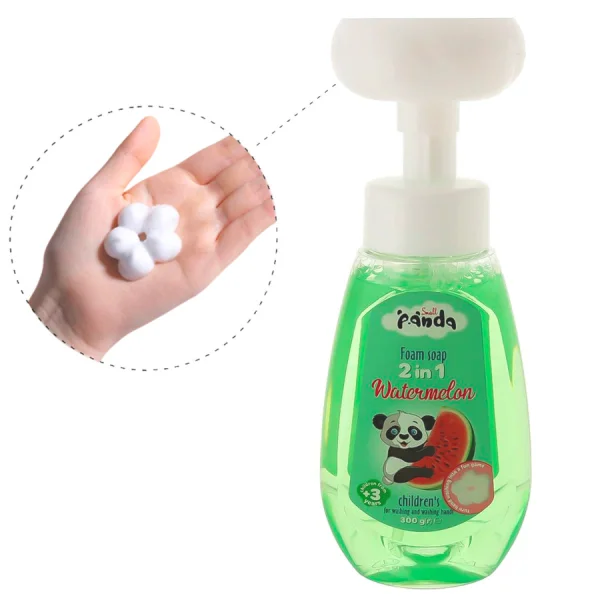 Пінка мило Дитяча Гіпоалергенний для Миття та рук з Дозатором Small Panda 2in1 Watermelon Кавун від 3 років 300г - 2