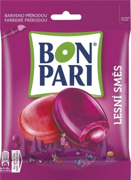 Льодяники Bon Pari Forest Mix лісові ягоди мікс 90г - 1