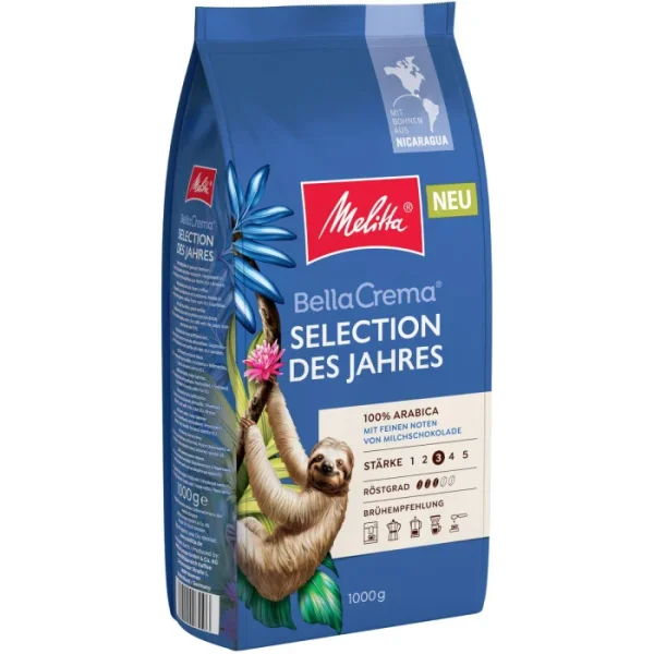 Кава в зернах Melitta Bella Crema 2025 Selection des Jahres 100% арабіка 1кг - 1