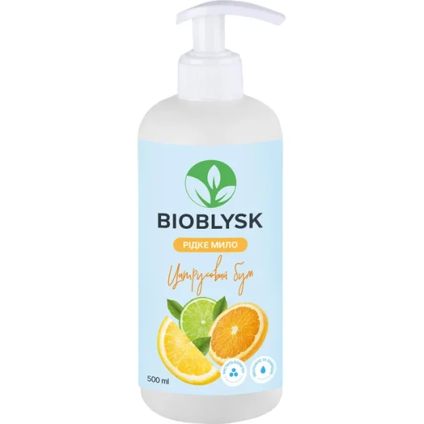 Рідке мило з Дозатором Bioblysk Цитрусовий бум 500мл - 1