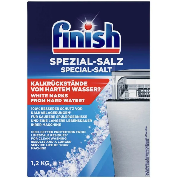 Cіль для посудомийних машин Finish Spezial Salz Фініш захист проти вапняного нальоту 1200г - 1