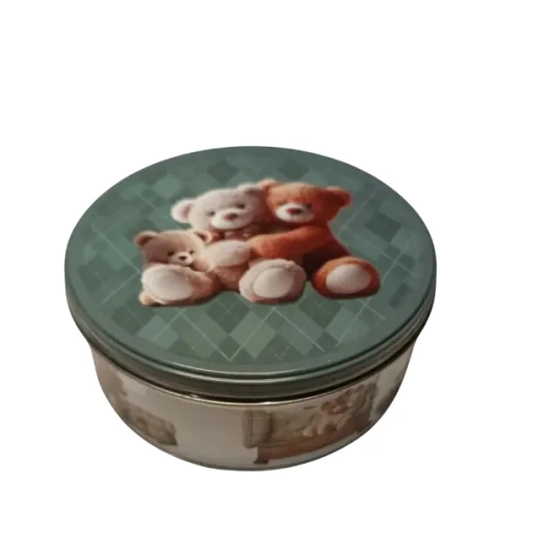 Печиво Cвяткове Jacobsens Bakery Сute Teddies Love Family Childrens Милі Ведмедики з шоколадною крихтою Бокс 150г - 1