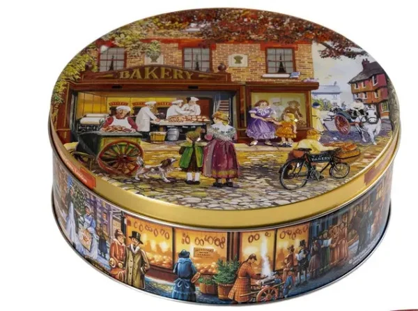 Печиво Cвяткове Jacobsens Bakery Mix Portobello Royal Castle Town Life з Шоколадною крихтою Бокс 3Д малюнок Тиснення 400г - 1