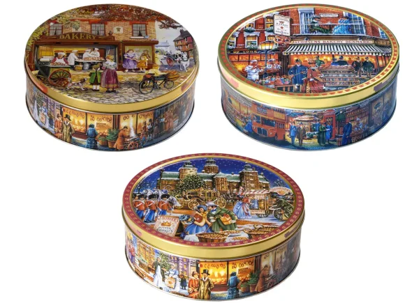 Печиво Cвяткове Jacobsens Bakery Mix Portobello Royal Castle City Life з Шоколадною крихтою Бокс 3Д малюнок Тиснення 400г - 2
