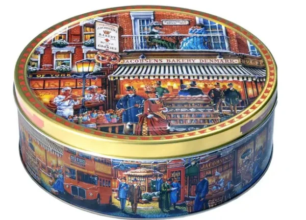 Печиво Cвяткове Jacobsens Bakery Mix Portobello Royal Castle City Life з Шоколадною крихтою Бокс 3Д малюнок Тиснення 400г - 1