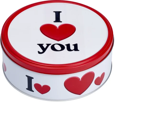 Печиво Cвяткове Jacobsens Bakery Hearts I Love You Кохання вершкове Бокс 150г - 1