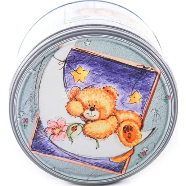 Печиво Cвяткове Jacobsens Bakery Teddy Bears Cute Sleep Тедді Ведмедики з шоколадною крихтою Бокс 300г - 2