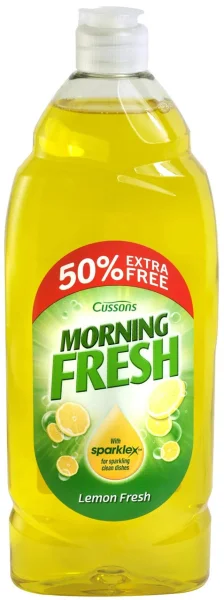 Гель для миття посуду Cussons Morning Fresh Lemon Fresh SparkleX Блискучий посуд Лимон 675мл - 1