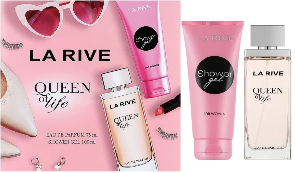 Набір Парфумована вода та Гель для душу Жіночий La Rive Queen of Life Eau de Parfum Shower Gel Королева Життя 175мл - 1