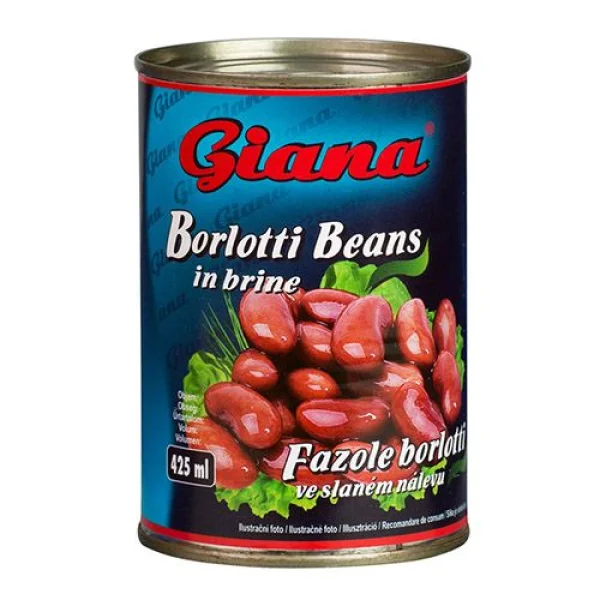 Квасоля червона Борлотті Giana Borlotti Beans в солодкому розсолі 400мл - 1