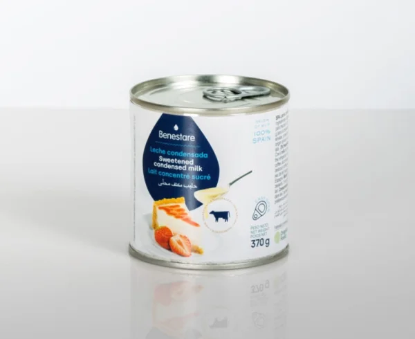 Згущене молоко Benestare Leche Condensada Sweetened Condenced Milk незбиране 8 відсоткове 370г - 1
