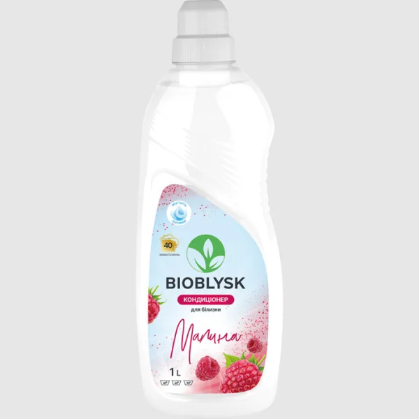 Кондиціонер для прання білизни Універсальний Bioblysk Гель Малина з ензимами 40 прань 1000мл - 1