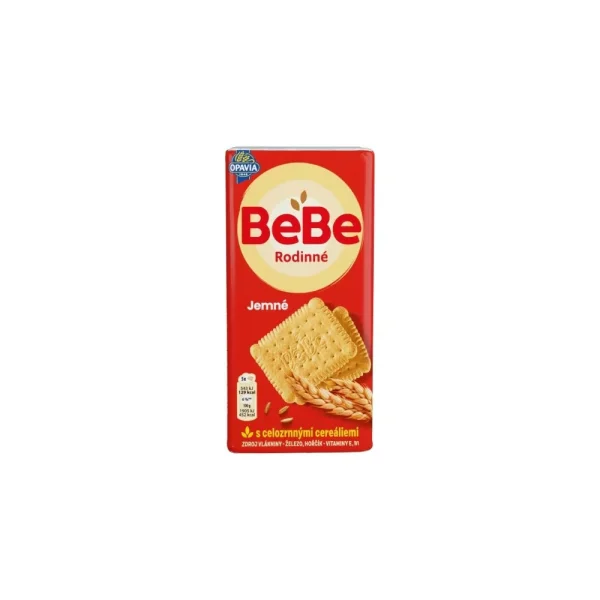 Печиво зернове Opavia Bebe Rodinne Jemne s celozrnymi ceraliemi Family Cereal Biscuits тонке вершкове Родинне 20шт 130г - 2