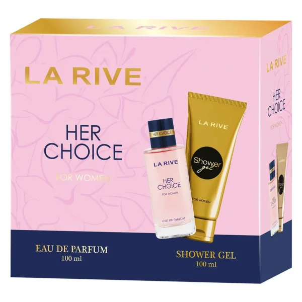 Набір Парфумована вода та Гель для душу Жіночий La Rive Her Choice Eau de Parfum Shower Gel Її Вибір 200мл - 1