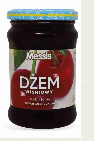 Джем з пониженим вмістом Цукру Messis Dzem Wisniowy Low Sugar Вишня 280г - 1