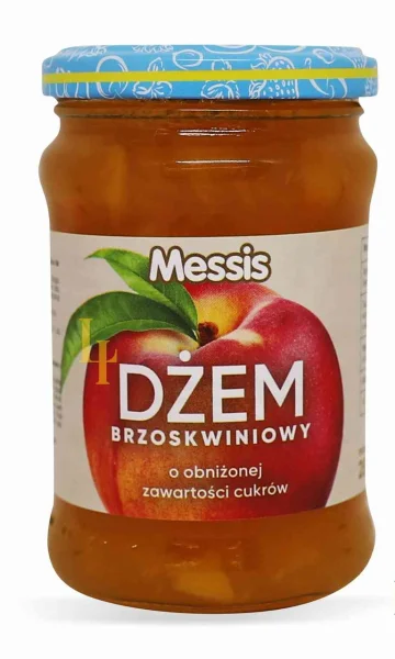 Джем з пониженим вмістом Цукру Messis Dzem Brzoskwiniowy Low Sugar Персик 280г - 1