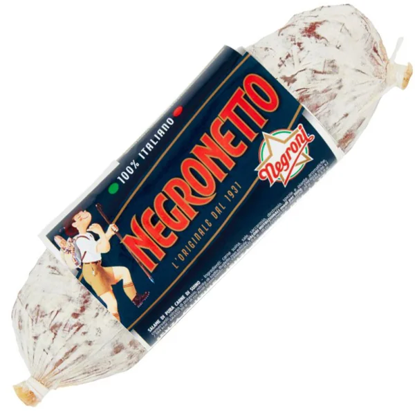 Ковбаса Салямі Negroni Negronetto Italiano Негроні паличка в оболонці свинина 100г - 1