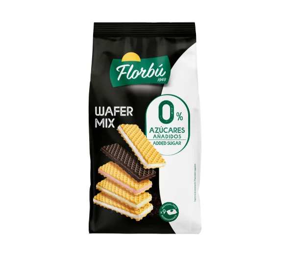 Вафлі Мікс без цукру Florbu Surtido Gourmet Wafer Mix 0% Sugar Флорбу набір 5 видів 270г - 2