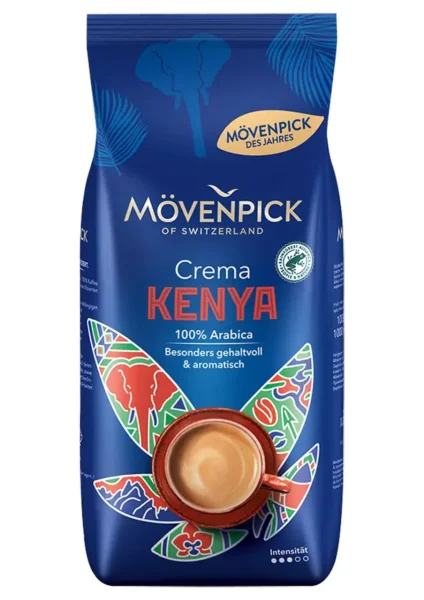 Кава в зернах Movenpick Crema Kenya 100% Arabica Medium Мовенпік Кенія Крема Арабіка Середня міцність 1кг - 1
