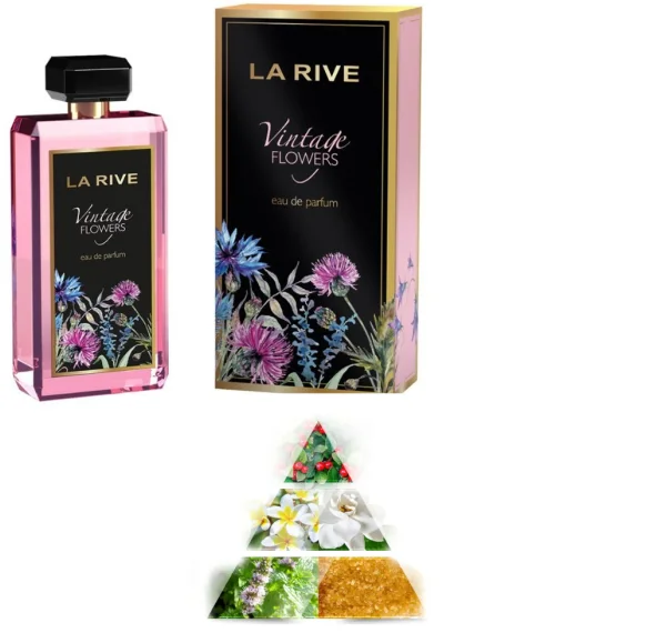 Парфумована вода Жіноча La Rive Vintage Flowers eau de Parfum Ла Ріве Вінтажні квіти з розпилювачем 90мл - 1