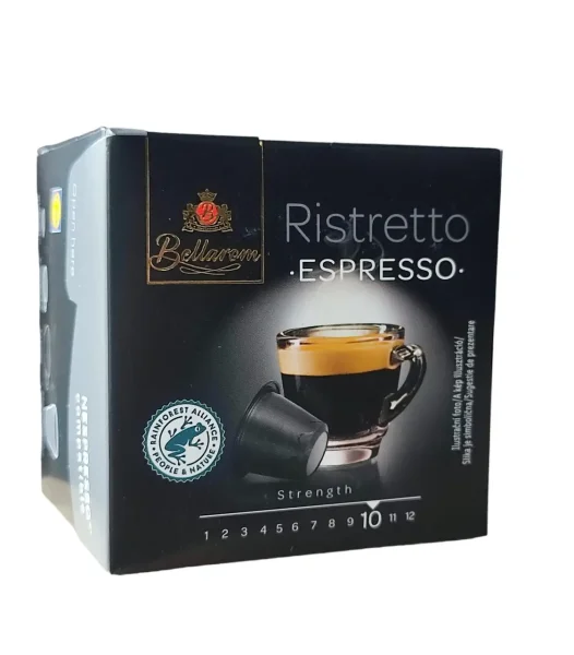 Кава для Кавомашин Bellarom Ristretto Espresso Capsules 100% Arabica Беларом Рістретто Еспрессо Арабіка Міцна в Капсулах 10шт 200г - 1