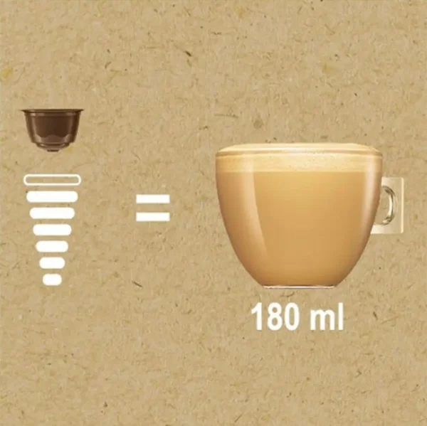 Кава мелена в Капсулах безлактозна Nescafe Dolce Gusto Oat Flat White Silky Toasted Арабіка Нескафе злаки Овес білий 12шт 400г - 2