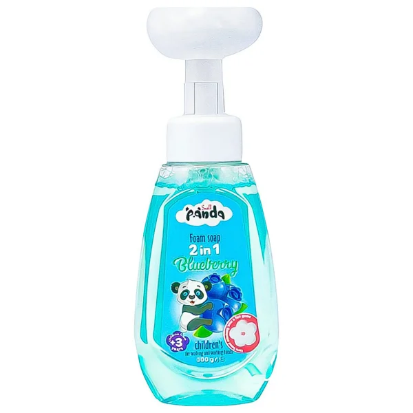 Пінка мило Дитяча Гіпоалергенний для Миття та рук з Дозатором Small Panda 2in1 Blueberry Чорниця від 3 років 300г - 1