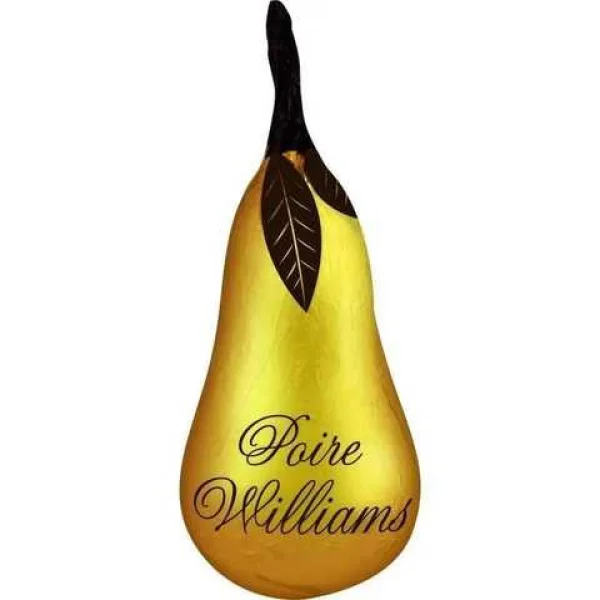 Крафтовий Шоколад у формі груші Abtey Poire William Elegance Liqueur Chocolate з рідкою начинкою в золотій фользі 1шт 10г - 1