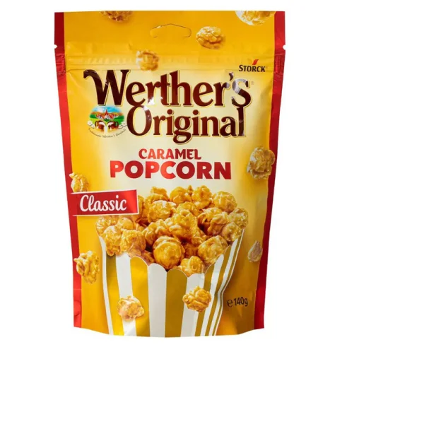 Попкорн Storck WertherS Original Caramel Popcorn Classic Сторк Вертерс попкорн солодкий Класичний 140г - 1