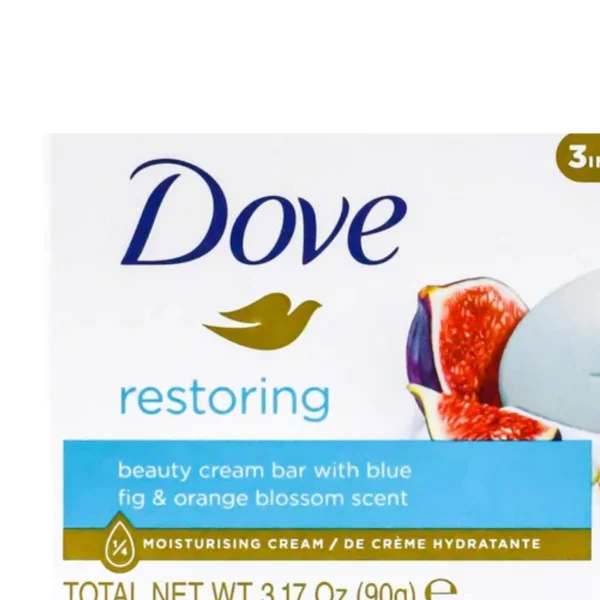 Мило-крем кускове Dove Restoring 3in1 Moisturising Cream Blue fig Orange blossom Дав 3в1 Відновлююче Інжир та квіти Апельсину 90г - 2