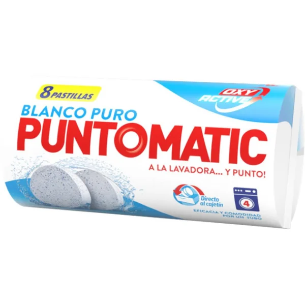 Таблетка-порошок з активним киснем Persan Puntomatic Blanco Puro Oxy Active Персан для прання білого одягу 8шт 232г - 1