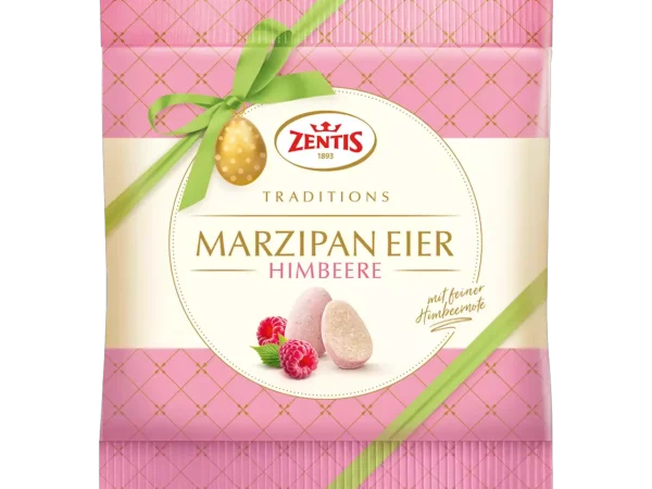 Яйця марципанові Zentis Marzipan Eier Himbeere Traditions Зентіс Малина 13шт 125г - 1