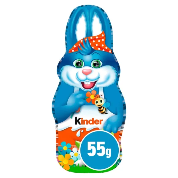 Шоколадна фігурка Пасхальний Зайчик без іграшки Kinder Easter Bunny Bee Кіндер сюрприз молочний шоколад з Бджілкою 55г - 2