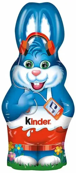 Шоколадна фігурка Пасхальний Зайчик без іграшки Kinder Easter Bunny Music Кіндер сюрприз молочний шоколад з Навушниками 55г - 1