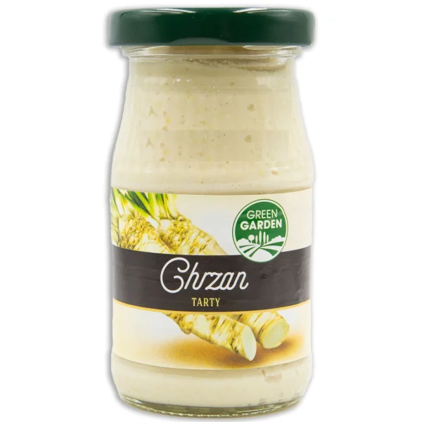 Хрін перетертий Green Garden Chrzan Tarty Грін гарден Міцний Банка 170г - 1