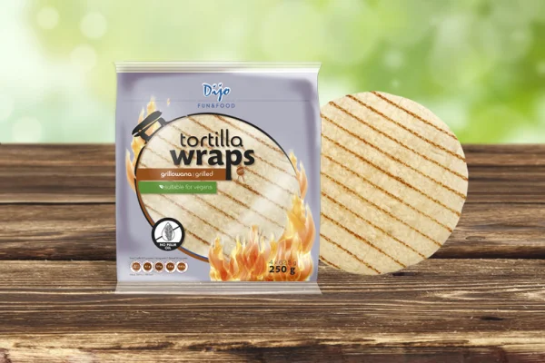 Хлібці Тортилья Пшеничні гріль Dijo Fun&Food Tortilla Wraps Діджо млинці круглі 4шт 250г - 1