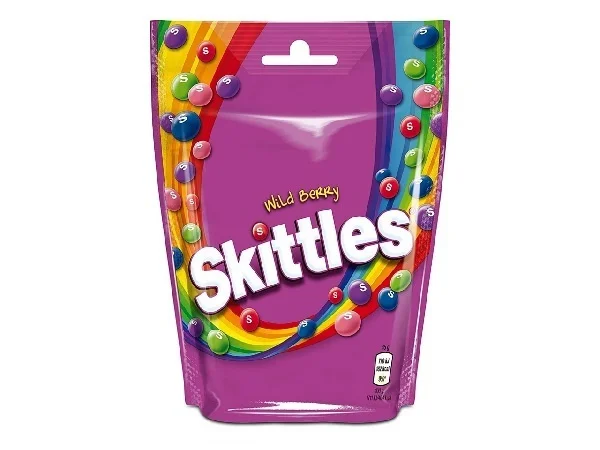 Драже шоколадне Skittles Wild Berry Fruits Chocolate Фруктові з різнобарвним покриттям Пакет 152г - 1
