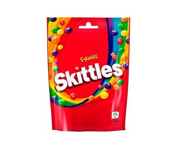 Драже шоколадне Skittles Fruits Chocolate Фруктові з різнобарвним покриттям Пакет 152г - 1