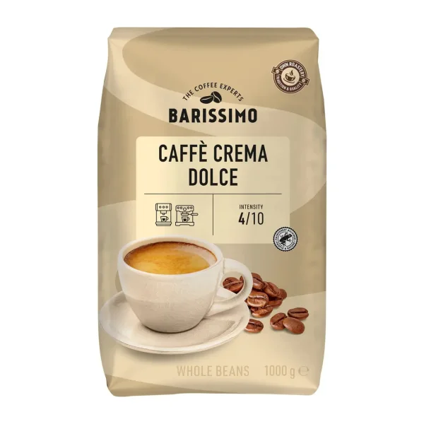 Кава в зернах Barissimo Сaffe Crema Dolce Баррісімо Купаж Арабіки середнє обсмаження Делікатна 1кг - 1
