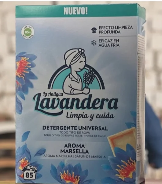 Порошок пральний Універсальний Lavandera Limpia Cuida Detergente Universal Aroma Marsella Лавандера Марсельське мило 85прань 4700г - 2