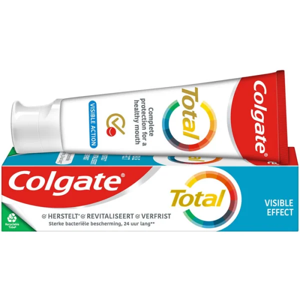 Зубна паста Антибактеріальна Colgate Total Visible Effect 24 hour Колгейт Видимий ефект захист 24 години 75мл - 1