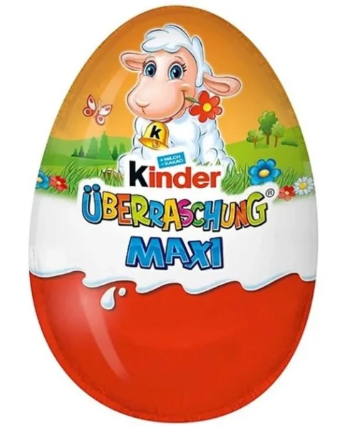Яйце шоколадне з іграшкою Kinder Surprise Uberraschung Easter Maxi Sheep Кіндер сюрприз Весела Овечка 100г - 2